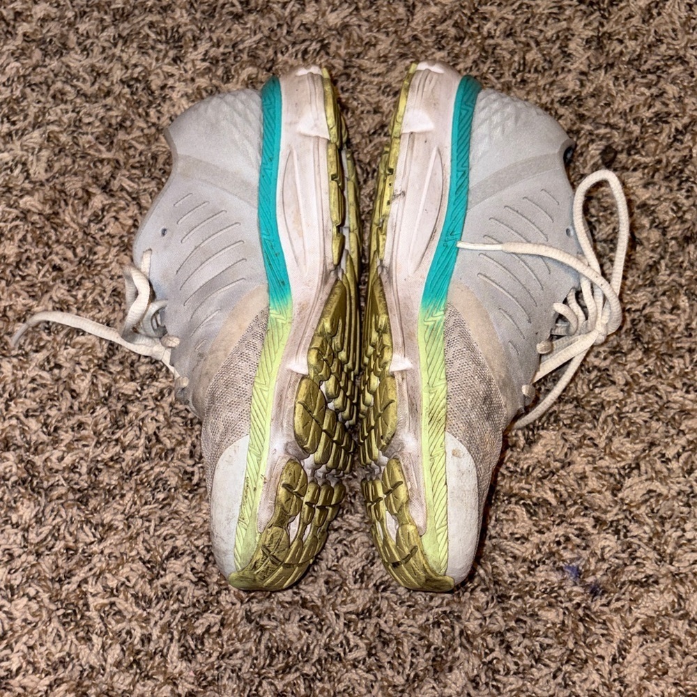 Under Armour Women's Speedform Gray and Lime Athletic Shoes - Picture 4 of 8